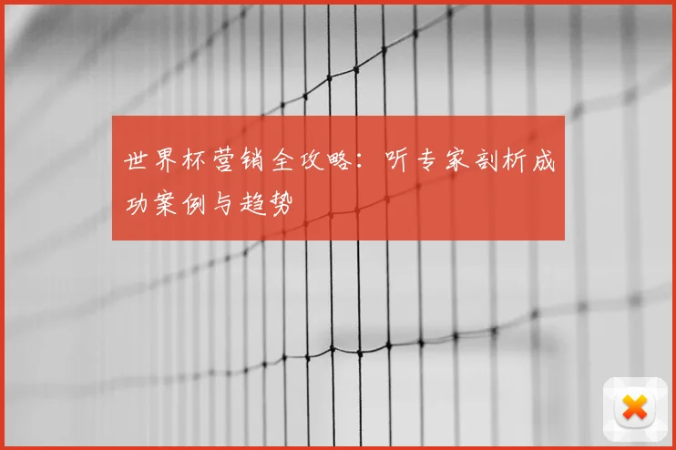 世界杯营销全攻略：听专家剖析成功案例与趋势